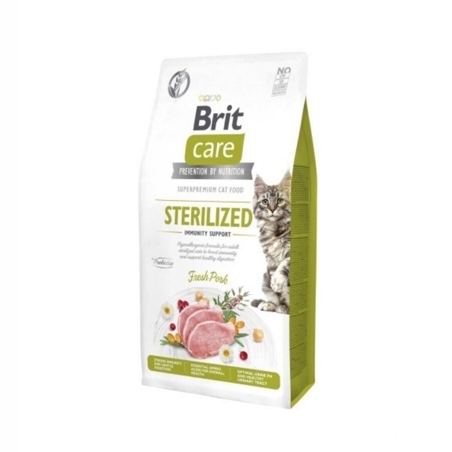 Brit Care Immunity Prebiotik İçerikli Domuzlu Kısırlaştırılmış Kedi Maması 2 KG | SRC: Barcode: 8595602565078